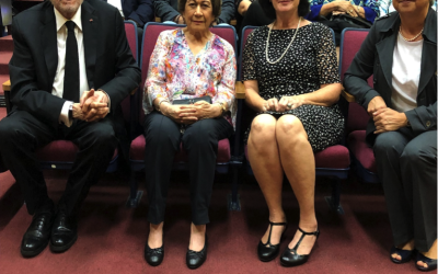 LA EMBAJADA DE COSTA RICA EN CONMEMORACION DEL 70 ANIVERSARIO DE LA ABOLICION DEL EJERCITO, PRESENTO LA PROYECCION DEL DOCUMENTAL “LA PRIMERA DAMA DE LA REVOLUCION” EN EL AUDITORIO DE LA BIBLIOTECA CARDENAL ANTONIO BERAS ROJAS DE LA UNIVERSIDAD CATOLICA SANTO DOMINGO EL 7 DE DICIEMBRE, 2018.